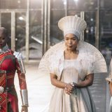 BLACK PANTHER, from left: Florence Kasumba, Angela Bassett, Letitia Wright, 2018. © Marvel / © Walt Disney Studios Motion Pictures /Courtesy Everett Collection